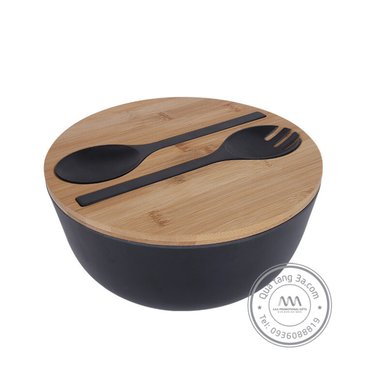 Bộ bát thìa trộn có nắp - Quà tặng thân thiện môi trường 11 bat thia tron 1