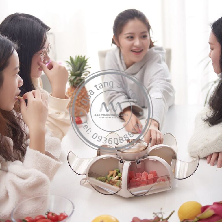 Khay đựng bánh kẹo Tết 7 ngăn hình hoa sen siêu hot 7 khay mut nhua luc giac 7 ngan 1