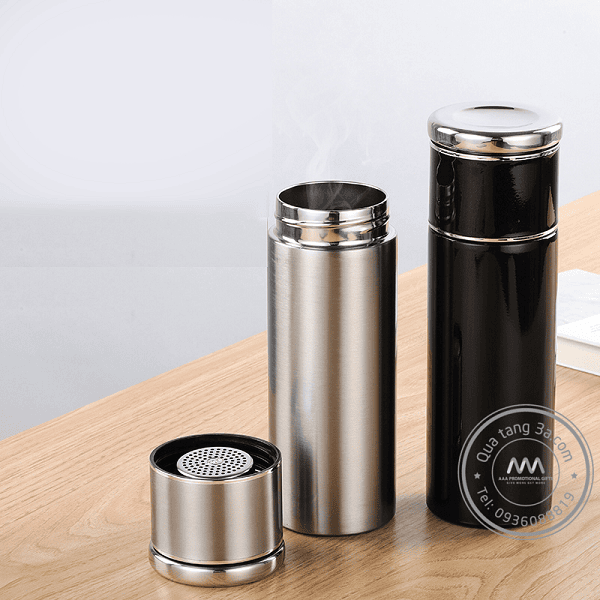 Bình giữ nhiệt inox 304 có lọc trà - quà tặng event sang trọng