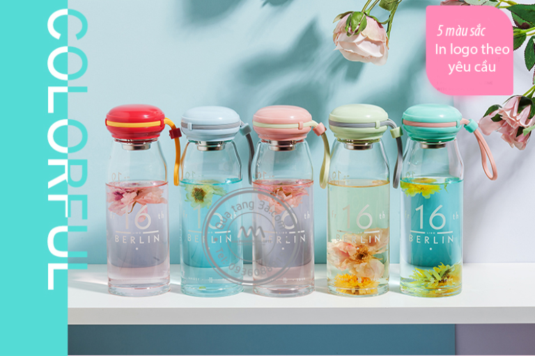 Bình nước thủy tinh kèm bộ cọ rửa – bình nước in logo quà tặng khách hàng 11 binh nuoc thuy tinh in logo 1 1