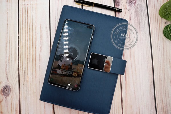 Sổ sạc đa năng kết hợp khóa vân tay - quà tặng đối tác, sự kiện sang trọng